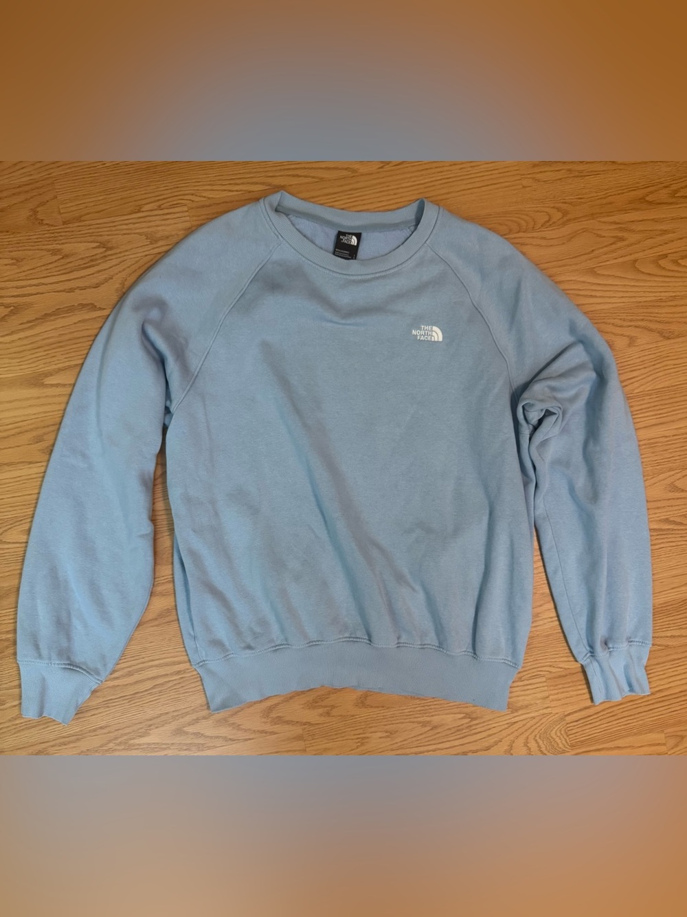 The North Face Men's Crewneck Sweatshirt Light Blue - Large L